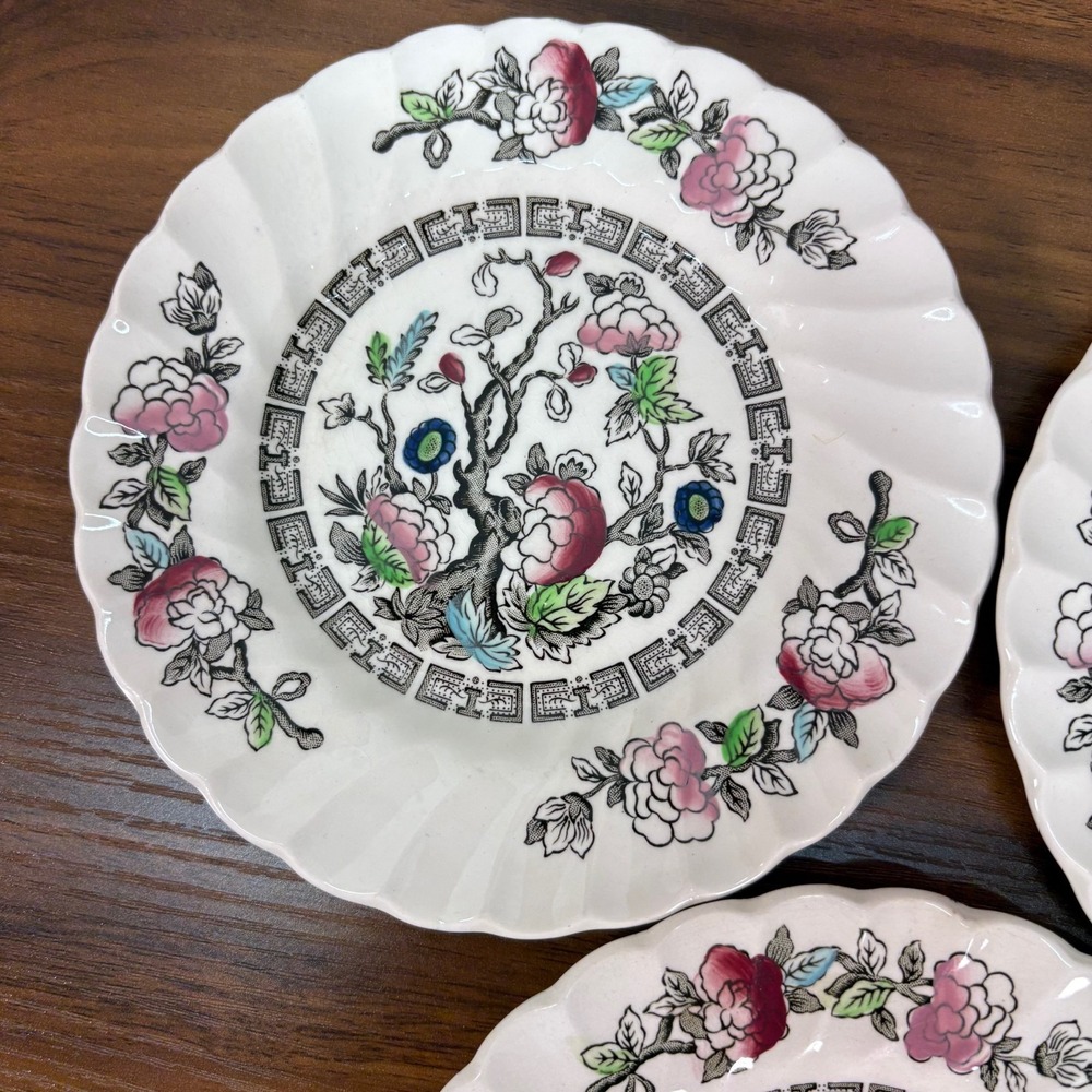 Myott Staffordshire Ware Indian Tree Made England Hand Engraving Lot of 3‎ 6" - Picture 2 of 10